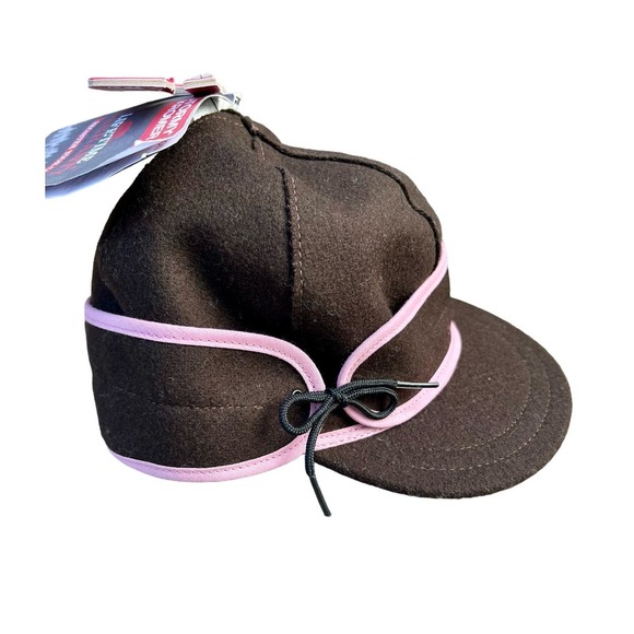 Stormy Kromer Accessories - Stormy Kromer kickback brown & pink warm outdoor hat size 7